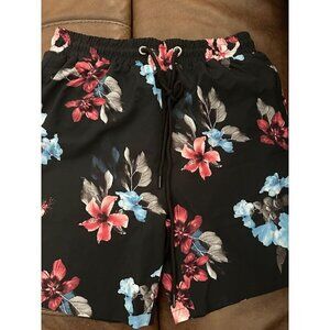 GINGTTO Mens Swim Trunks Compression 7 Inch Inseam Quick Dry Board Shorts SMALL